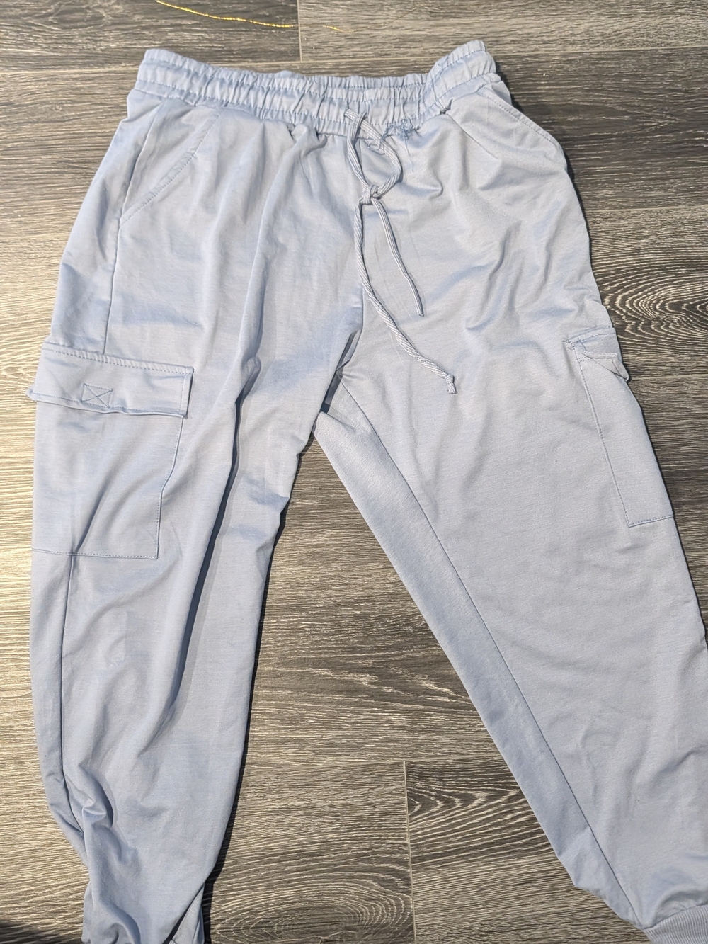 Love Light Blue Cargo Joggers